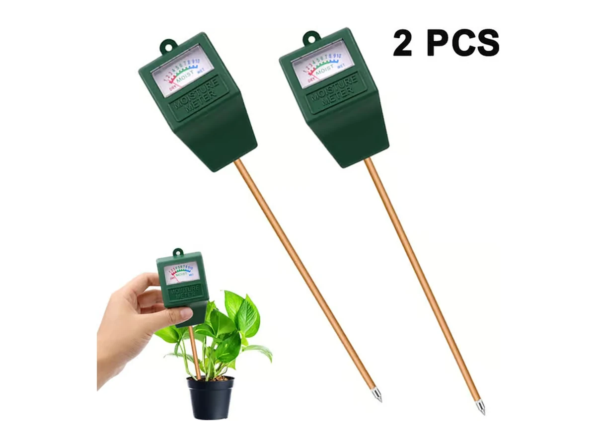 Batterifri jordfuktmätare, 2-pack